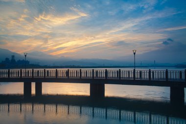 Tamsui sunrise yeni taipei city, Tayvan