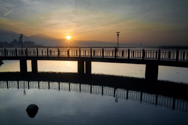 Tamsui sunrise yeni taipei city, Tayvan