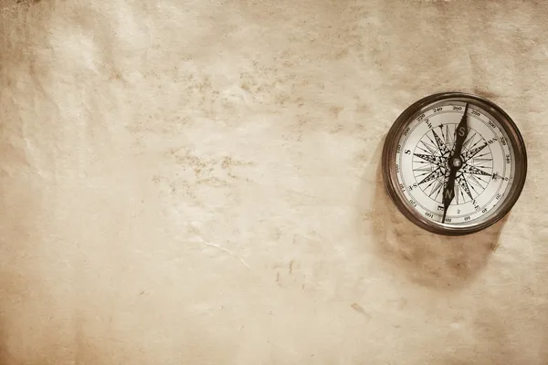 Hintergrund mit Kompass — Stockfoto