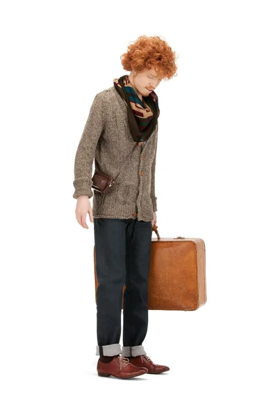 stock image Man with suitcase