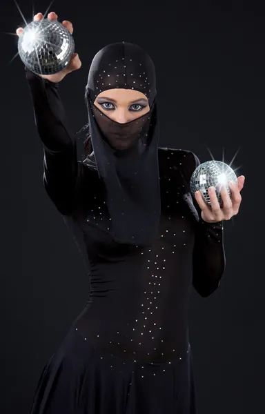 Ninja γυναίκα — Φωτογραφία Αρχείου