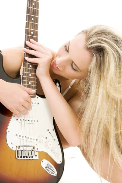 Dziewczynka gitara — Zdjęcie stockowe