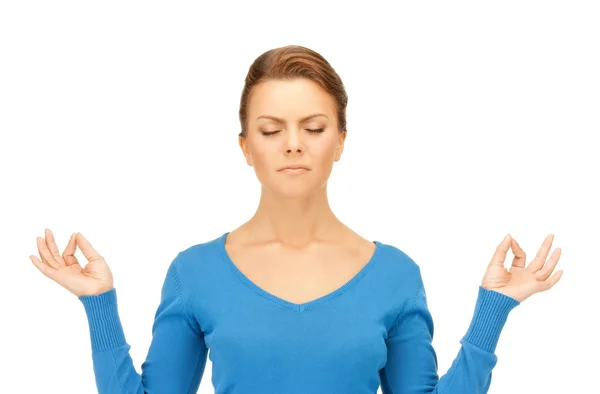 Frau in Meditation — Stockfoto