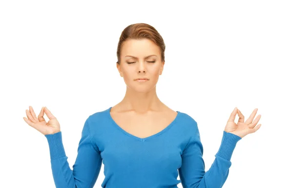 Vrouw in meditatie — Stockfoto