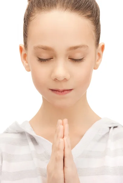 Imádkozott tinédzser lány — Stock Fotó