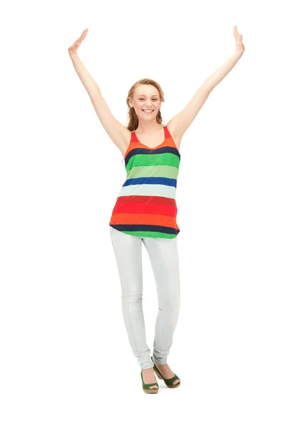 Happy and carefree teenage girl — Stock Photo, Image