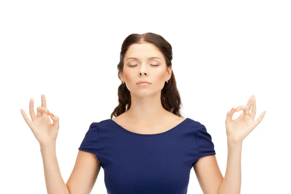 Vrouw in meditatie — Stockfoto