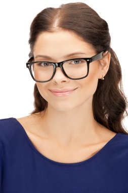 Happy and smiling woman clipart