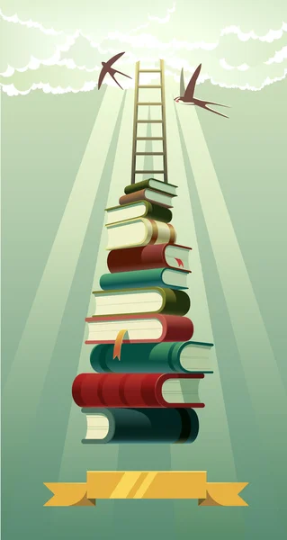 Bücher. — Stockvektor