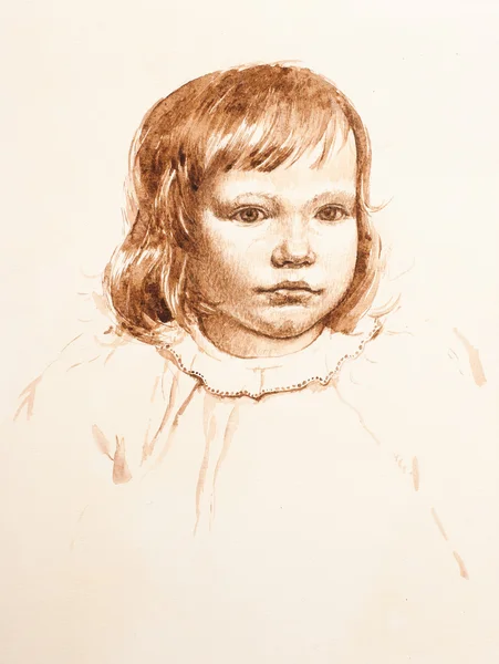 stock image Portrait of little girl