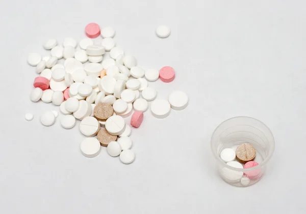 Massa olika piller — Stockfoto