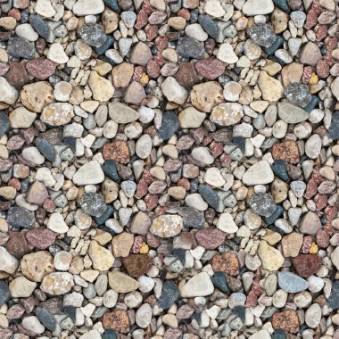 Сoloured gravel. High-resolution seamless texture clipart