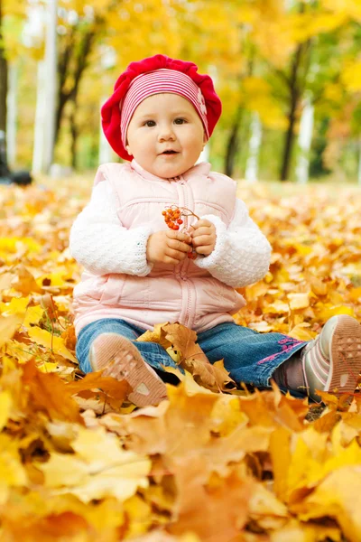Осенний ребёнок — стоковое фото