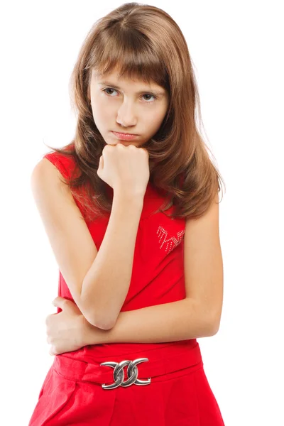 Displeased teenage girl — Stock Photo, Image