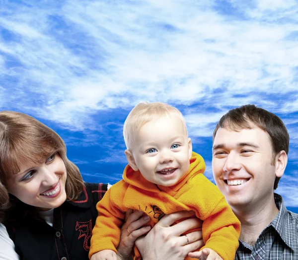 Family laughing — Stock Photo, Image