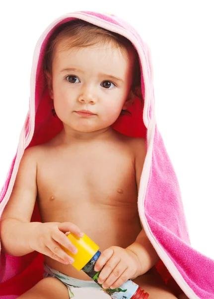 婴儿毛巾 — 图库照片