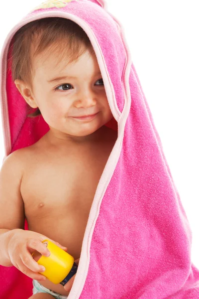 Μωρό σε πετσέτα — Φωτογραφία Αρχείου