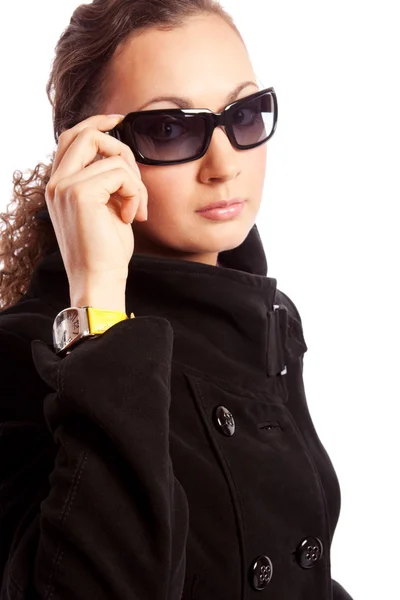 Flicka i solglasögon — Stockfoto
