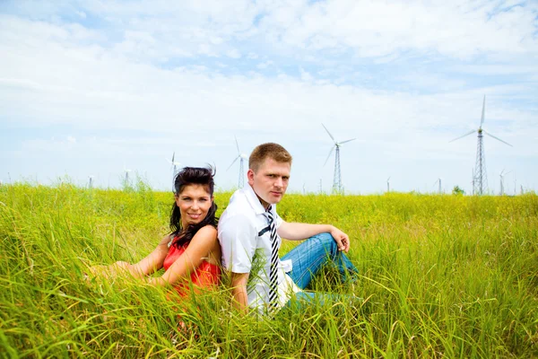 Šťastný muž a žena — Stock fotografie