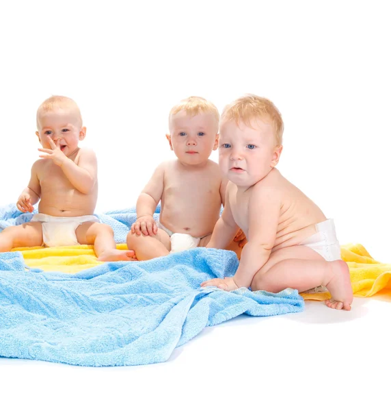 Üç bebek arkadaşlar — Stok fotoğraf