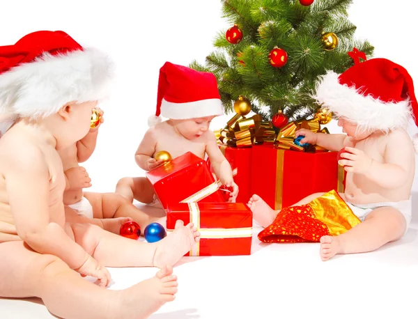 Santa děti Stock Snímky
