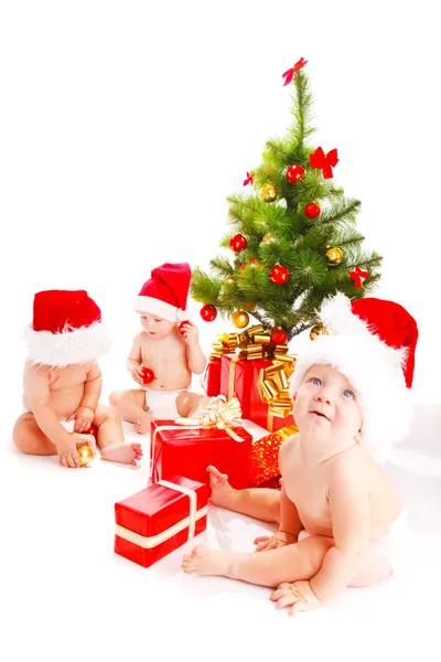 Père Noël bébés Photo De Stock