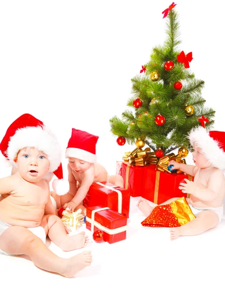 クリスマスの赤ちゃん ストック画像