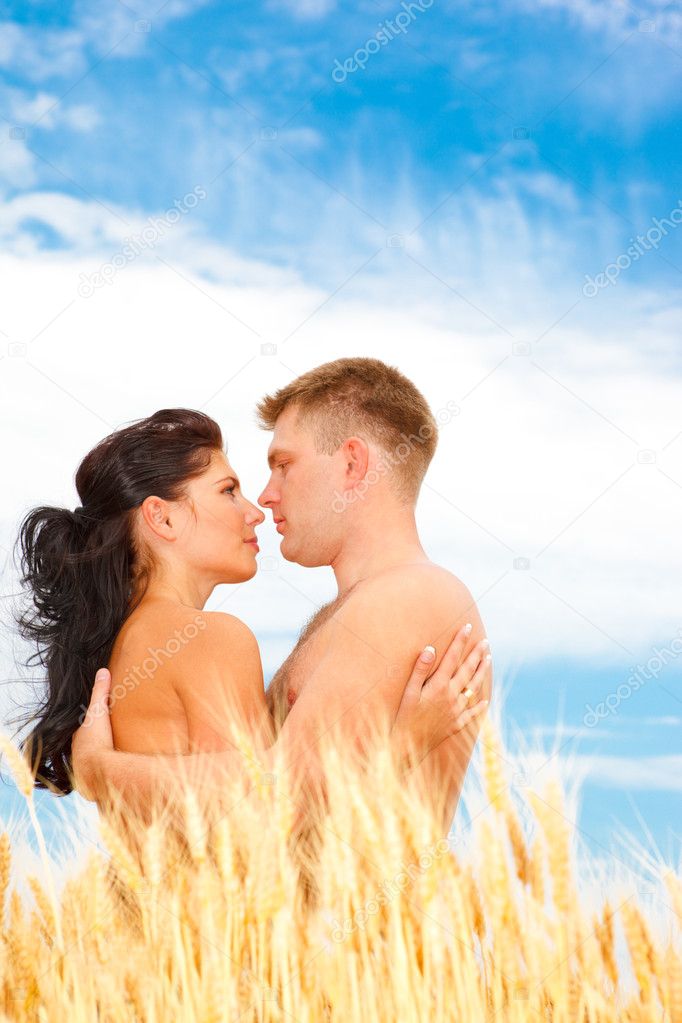 Couple in wheat