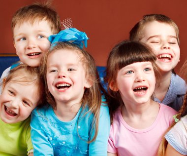 Kids laughing clipart