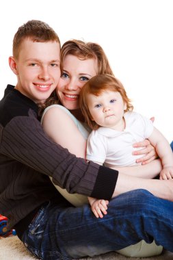 Young family clipart