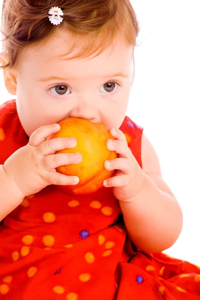 Персиковый ребёнок — стоковое фото