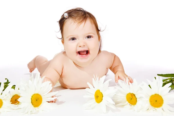 Laughing baby girl — Stock Photo, Image