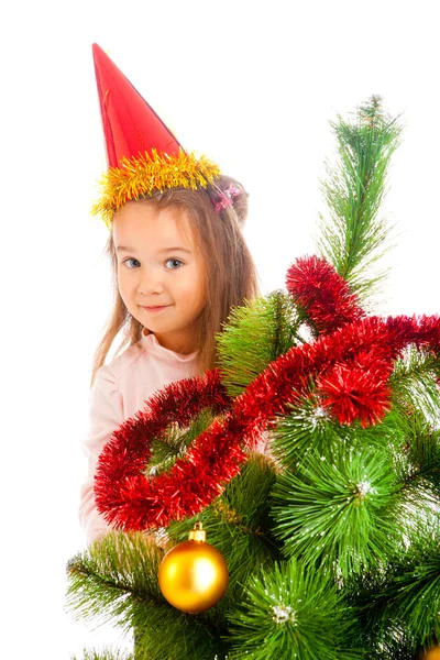 装饰着的圣诞树 — 图库照片