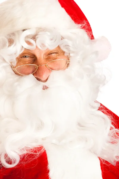 Santa Claus guiñando el ojo — Foto de Stock
