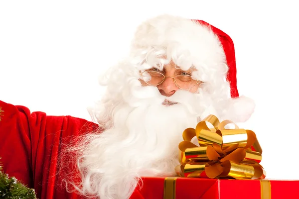 Санта Клаус подарунок — стокове фото