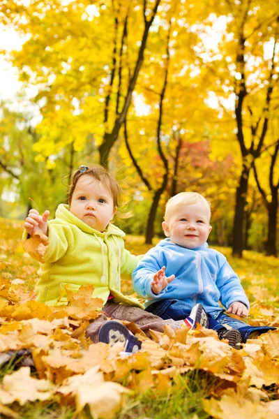 秋の子供たち — ストック写真