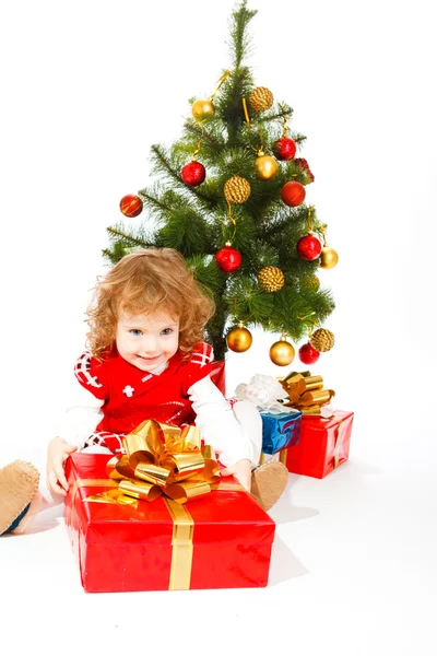 Boże Narodzenie toddler — Zdjęcie stockowe