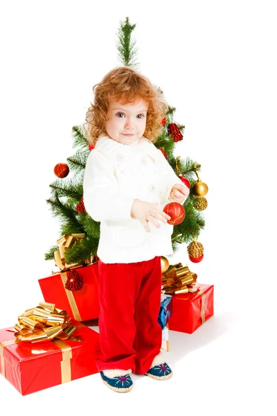 クリスマスの幼児 — ストック写真