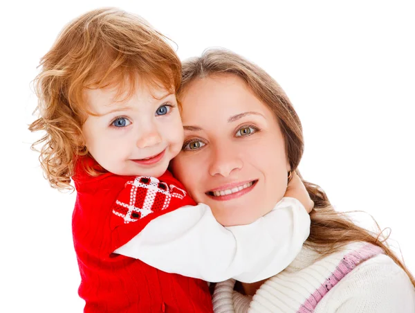 Mom and girl laughing — Stock Photo, Image