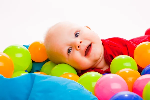 Smiling infant — Stock Photo, Image