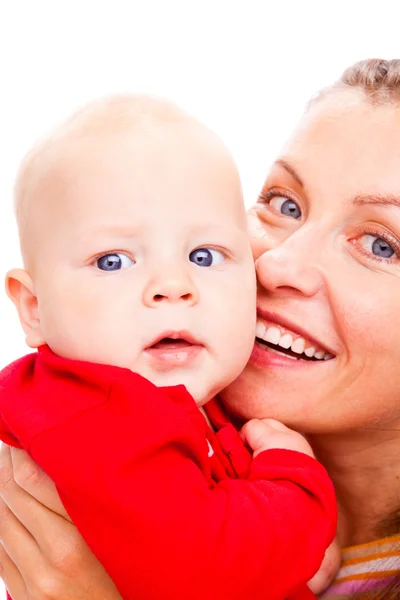 Az anya és a baba portrat — Stock Fotó