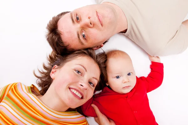 Anne, baba ve bebek — Stok fotoğraf