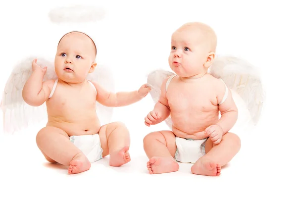 Bebês angélicos — Fotografia de Stock