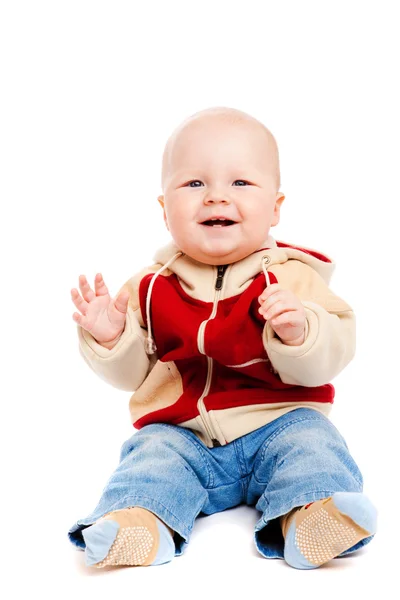 Boy clapping — Stock Photo, Image