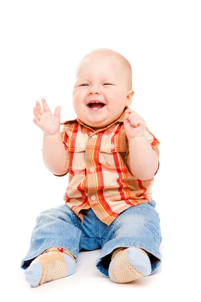 赤ちゃんを笑う — ストック写真