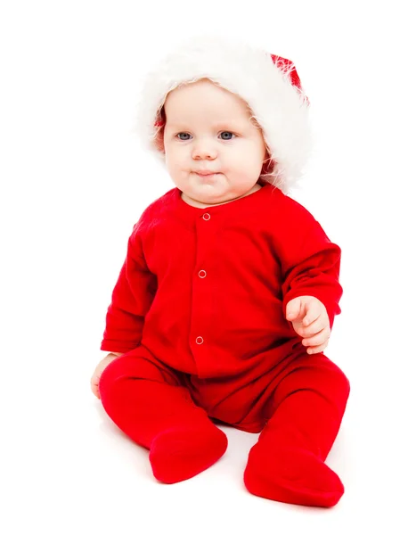 Kid in red — Stock Photo, Image