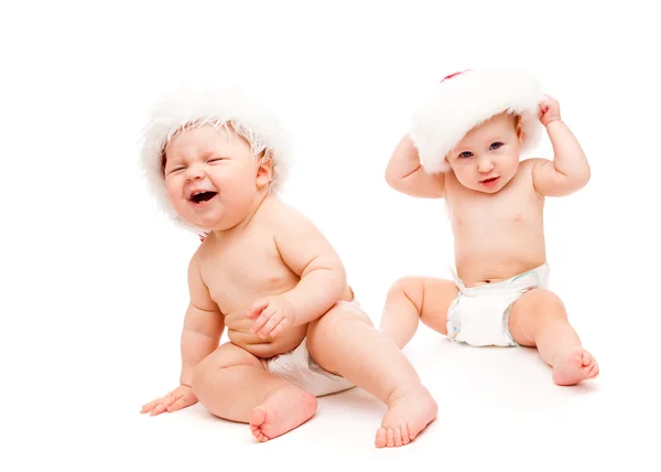 Смеющиеся младенцы — стоковое фото