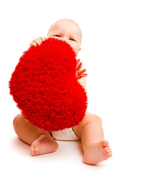 幸せなバレンタイン赤ちゃん — ストック写真