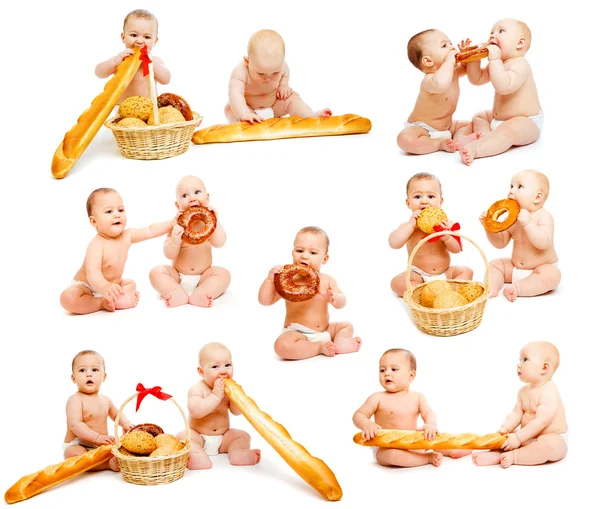 Bread babies collection — Stock Photo, Image
