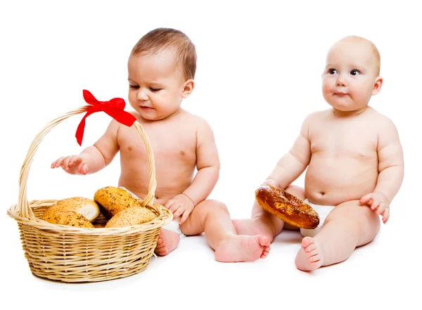 Bebés de moño —  Fotos de Stock